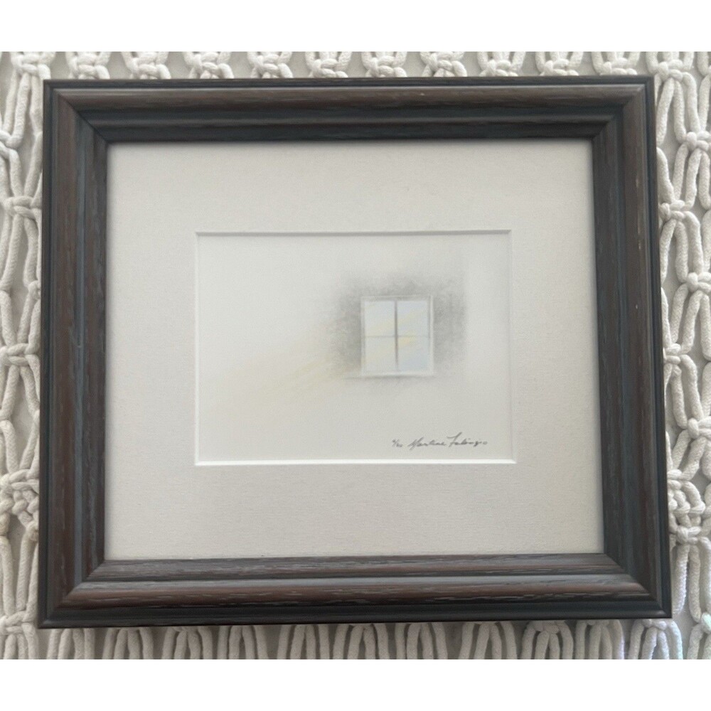 1988 Martine Fabrizio “Window Light” Hand Colored Photograph Signed 4/30 Framed
